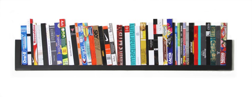 HECTOR HUNGRIA, “Neo Culture”, colagem s/ MDF,30 c m x 1m, 2008, R$ 5.700,00